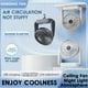 thumbnail image 1 of Ventilador Usb, Diseño Vertical para Colgar, Viento Potente, Iluminado Led, Puerto de Alimentación Usb, Portátil y Silencioso, Múltiples Modos de Uso, Ideal para El Hogar, La Oficina y Exterior, Tama, 1 of 1