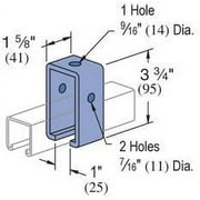 Genuine Unistrut P1834-EG Channel Trolley Track Intermediate Support Hanger Bracket for All 1-5/8 Strut Channel