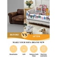 thumbnail image 5 of Spring Easter Couch Cover, Colorful Gnomes Rabbits Eggs Flowers Love Beige Sofa Cover Blanket for Loveseat Couches, Sectional Sofa Slipcover Furniture Protector for Living Room Bedroom 71''x118'', 5 of 9