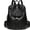 Black, variant on Lightweight Woven PU Leather Backpack – 3-Way Carry, Multi-Pocket Organized & All-Season Versatile