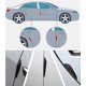 thumbnail image 5 of Etiqueta engomada auto del protector de la abolladura de la puerta de la fibra de carbono negra para la camioneta pickup de Suv del coche, 5 of 5