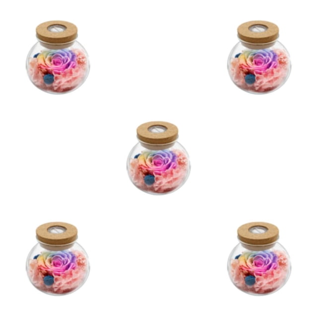 Yuarrent Regalo de confesión: flores eternas, luces de colores cautivadoras y flores verdaderas que vivirán para siempre. Type2 NO2