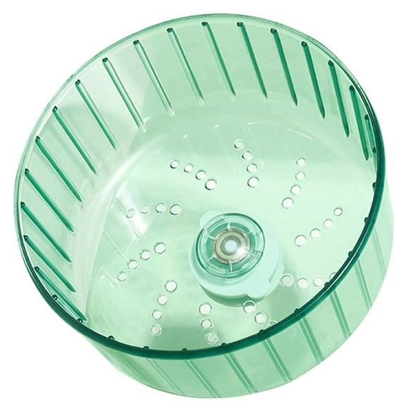 KONTONTY Silent Hamster Exercise Wheel Hamster Wheel Plastic Light Green Stable Base Design 1Pcs