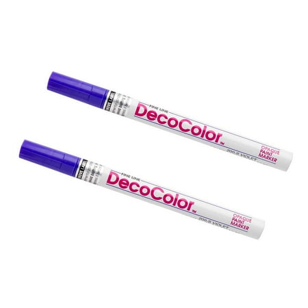 UPC: 0842497157955 | Marvy Uchida Fine Line Opaque Paint Markers Violet 2/Pack
