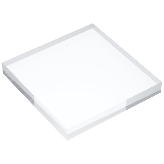 Acrylic Display Stand Base 12x12x0.8 Inch Solid Clear Square Display Riser