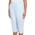 thumbnail image 4 of Alfred Dunner Womens Petite Heat Set Embroidered Capri, 4 of 4