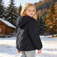 thumbnail image 5 of Uobin Girls -Lined Hooded Parka Jacket, Mid-Length Winter Coat with Zip Pockets for Kids Outdoor, 5 of 7