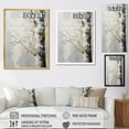 thumbnail image 4 of Designart "Abstract Grey Tree Monochrome " Floral & Botanical Floater Framed Canvas Print, 4 of 7