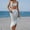 White, variant on ZZwxWA Beach Cover Up for Women Boho Skirt Swimsuit with Ruffled Hem Cute Sexy Summer Bikini Bathing Mesh Cover-Up 2 Piece