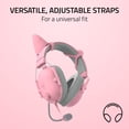 thumbnail image 3 of Razer Kitty Ears V2 con clip para auriculares, color rosa, 3 of 6