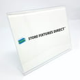 thumbnail image 1 of Medium Counter Top Acrylic Sign Holder - Horizontal L Shaped Card Holder - 5.5" H x 7" W - 10 Pack, 1 of 2