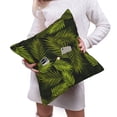 thumbnail image 6 of Bingfone Tropical Palm Leaves Fern Leaf Linen Throw Pillow Covers Cushion Case Pocket Button Vintage Farmhouse Pillowcase For Sofa Couch Bed 16"X16", 6 of 9