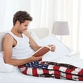 thumbnail image 5 of Balery USA Vintage Flag Tractor print Men's Pajama Pants,Ultra Lightweight Pjs,Lounge Pant-Large, 5 of 6