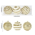 thumbnail image 3 of 8inch Glass Christmas Ball Antiqued Ornaments Holiday Decor Color Small Series(3 Pieces Gold )2025, 3 of 6