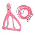 thumbnail image 1 of 1 set arnés de perro correa tirando de cuerda y collar conjunto de arnés para caminar al aire libre, 1 of 5
