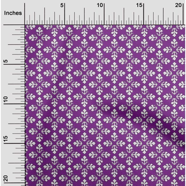 oneOone Viscose Chiffon Fabric Floral Block Decor Fabric Printed BTY 42 Inch Wide