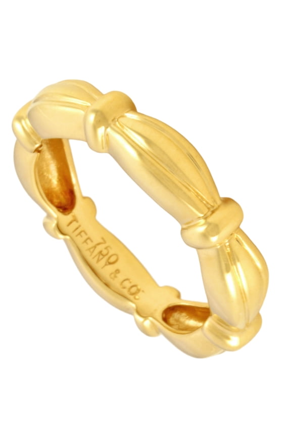 Pre-Owned Tiffany & Co. Signature Ring, approximately 4.5g, 18K Yellow Gold (Good)