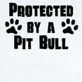 thumbnail image 2 of CafePress - Protected By A Pit Bull Body Suit - Baby Light Bodysuit, Size Newborn - 24 Months, 2 of 4