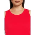 thumbnail image 4 of Terry and Sky Women's Plus Size High Neck Rib Tank Top, 4 of 5