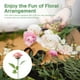 thumbnail image 2 of Juego de 50 tallos de rosas con hojas y 50 cálices de flores, tallos de flores falsos, sépalos de flores artificiales, suministros para arreglos florales, 2 of 7