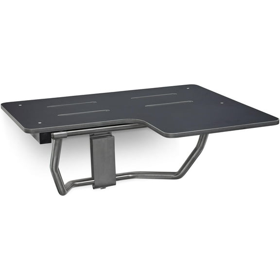 Seachrome Slr-260225-Ps Signature 26" Wall Mounted Folding Reversible Shower Seat - Black