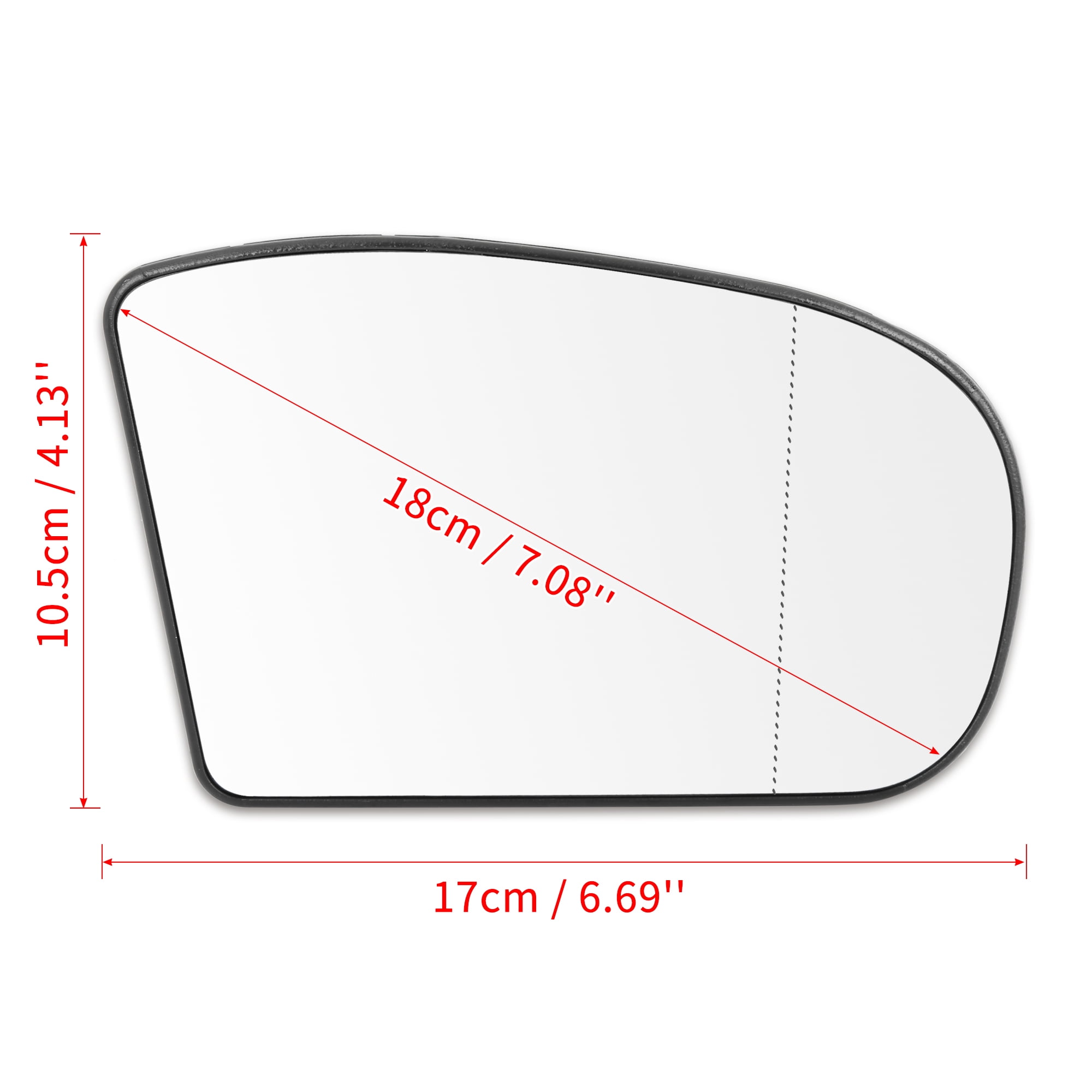 Unique Bargains Mirror Glass Heated Backing Plate RH