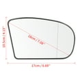 thumbnail image 3 of Car Mirror Glass Heated with Backing Plate Passenger Side RH for Mercedes-Benz C230, 3 of 6