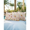 thumbnail image 6 of Outdoor Pillows Waterproof, Thanksgiving Pumpkin Bedding Throw Pillows with Insert for Couch Sofa Bed, Country Botanical Flowers Plants 12x20 Inch Pillowcases Decorative Camping Patio Pillow Set of 2, 6 of 8