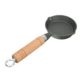 thumbnail image 2 of CTIRCHIU Ergonomic Handle Mini Egg Frying Pan Non Stick Round Wooden Iron Easy Clean, 2 of 10