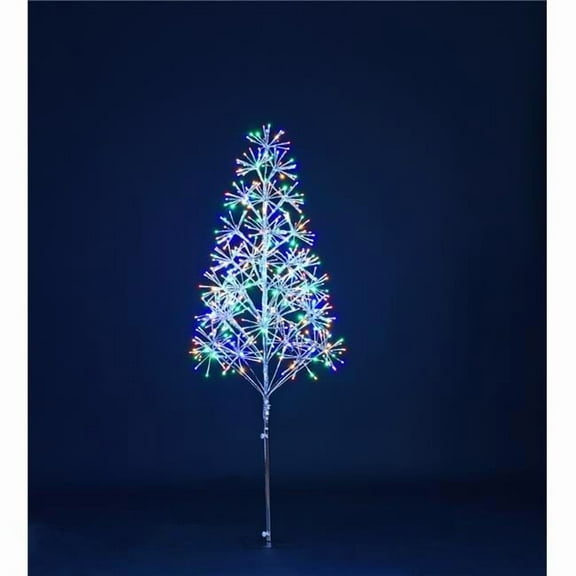 Queens of Christmas LED-TR3D05-L5M 4 ft. Starburst LED Tree, Multicolor