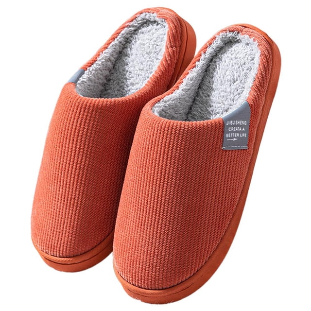 Mens Winter Slippers, Warm Cotton Shoes, Anti Slip Cotton Slippers