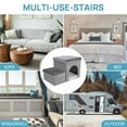 thumbnail image 3 of RYpetmia Foldable Dog Stairs,2-Step Dog Steps for Couch and High Bed,Pet Stairs with Storage and Pet House,Non-Slip Dog Ramp for Small Dogs and Cats or Pets Joints, 3 of 9