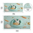 thumbnail image 3 of Leather Keyboard and Mouse Desk Mat Office Desk Accessories Protective Office Desk Decor Desk Pad Mat for Gaming, Work from Home, Office Bunny in The Easter Egg 16.5" x 35.4", 3 of 9