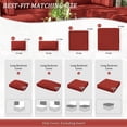thumbnail image 5 of Pakunoda 9Pcs Outdoor Cushion Covers for Patio Furniture, Washable Reusable Outdoor Slipcovers for Cushions Replacement Cover with Zipper for Sofa Couch, Cover Only, Terra Red, 5 of 7