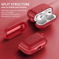 thumbnail image 3 of Leather Texture Design Case for AirPods Pro 3, Soft Silicone Shockproof Cover for Airpods Pro 3rd Generation 2025 with Carabiner, 3 of 10