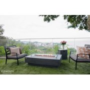 Elementi Hampton 56 Fire Table - Dark Gray, Natural Gas