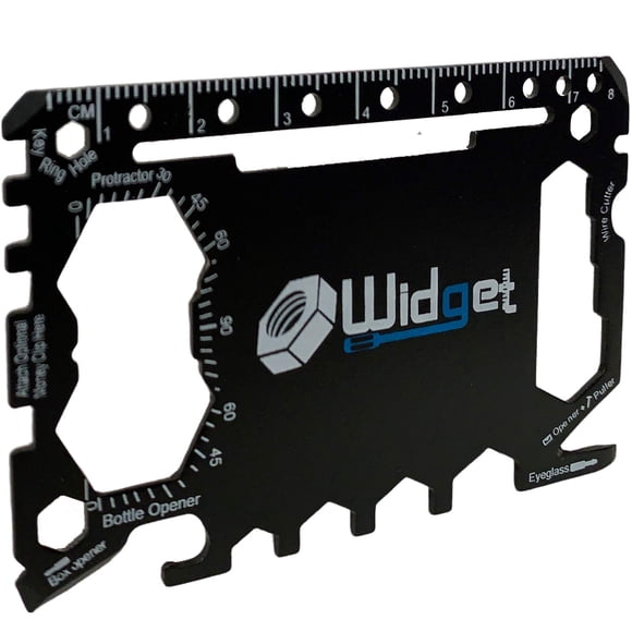 Multiherramienta W4W Widget 43 en 1 tamaño tarjeta de crédito negra