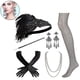 thumbnail image 1 of Conjunto de accesorios para disfraz de Gatsby, diadema estilo años 20, collar de perlas, soporte para guantes, conjuntos de joyería, 1 of 5