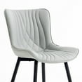 thumbnail image 5 of Kidol & Shellder Dining Chairs Set of 2 Soft Leather Dining Room Chairs with Sleek Metal Legs,Gray, 5 of 8