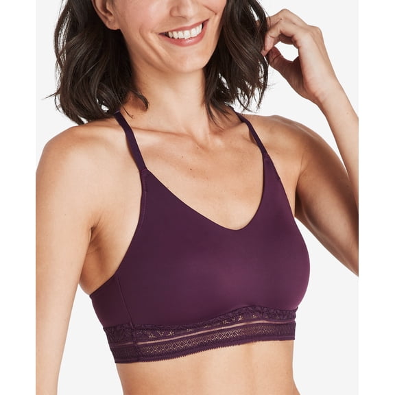 Bali Comfort Revolution Lace Wireless Bralette DF6594 – Blackberry Jam – Medium – Women’s