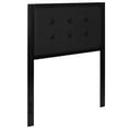 thumbnail image 1 of Pemberly Row Fabric Tufted Twin Metal Panel Headboard in Black, 1 of 9