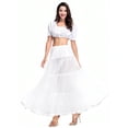 thumbnail image 6 of CYYPLAS Women's Puffy Petticoat 39'' Length White Underskirt Midi Crinoline Tulle Petticoat Half Slip 1PC, 6 of 6