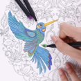 thumbnail image 5 of 24 Colors Markers Set with Tips Colored Pencils Fine Tip Art Markers, 5 of 5