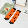 thumbnail image 7 of Fuzoiu Halloween Bats Print Adult Socks, Crew Moisture-wicking Socks, Unisex Cushion Crew Socks,Casual Sports Ankle Socks, 7 of 7