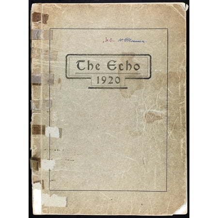 (Custom Reprint) Yearbook: 1920 Richmond High School - Echo Yearbook (Richmond, MO)