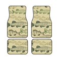 thumbnail image 1 of LAKIMCT Hand Drawn Fish Car Mats, Neoprene Front Rear Floor Mats for Cars, Waterproof Anti-Slip Car Floor Mats Full Set, Universal(4 Pcs), 1 of 6