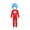 Halloween Tall-Hat Cat Wanderer Cosplay Costume - 1, variant on 2026 New Halloween Tall-Hat Cat Wanderer Cosplay Costume, Halloween Costume Dress Up Outfit Set Include Red Jumpsuit & Blue Hood for Role Play Stage & Birthday Halloween Party Event, 110