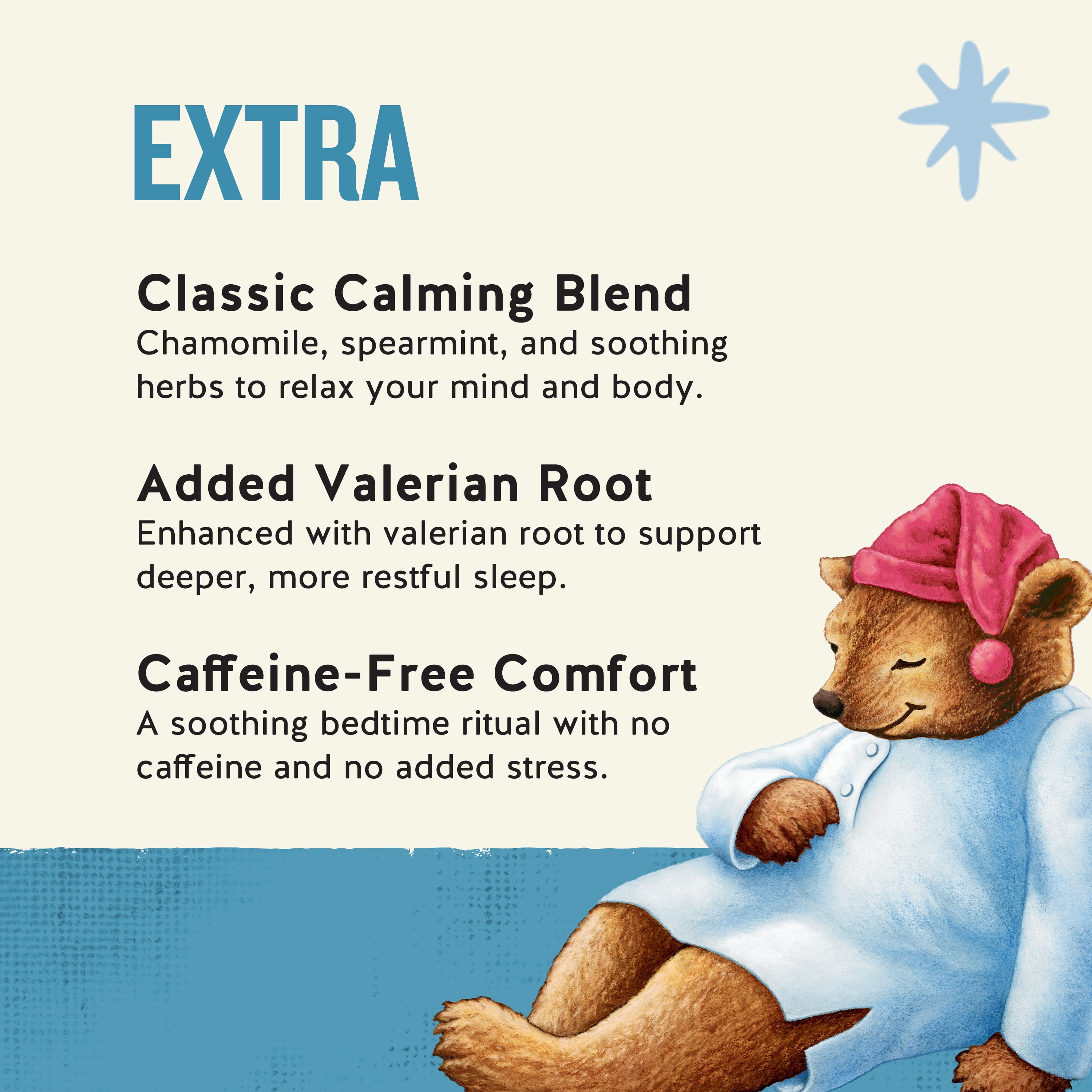 (3 pack) Celestial Seasonings Sleepytime Extra Wellness Herbal Tea Bags (20 Count)