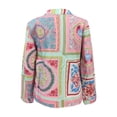 thumbnail image 4 of Puntoco Mujer Verano Moda Delgado Profesional Cuello en V Estampado Casual Manga completa tops Blusa Puntoco Puntoco-7528, 4 of 5