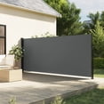 thumbnail image 1 of vidaXL Auvent Latéral Rétractable Anthracite 160x500 cm, 1 of 5